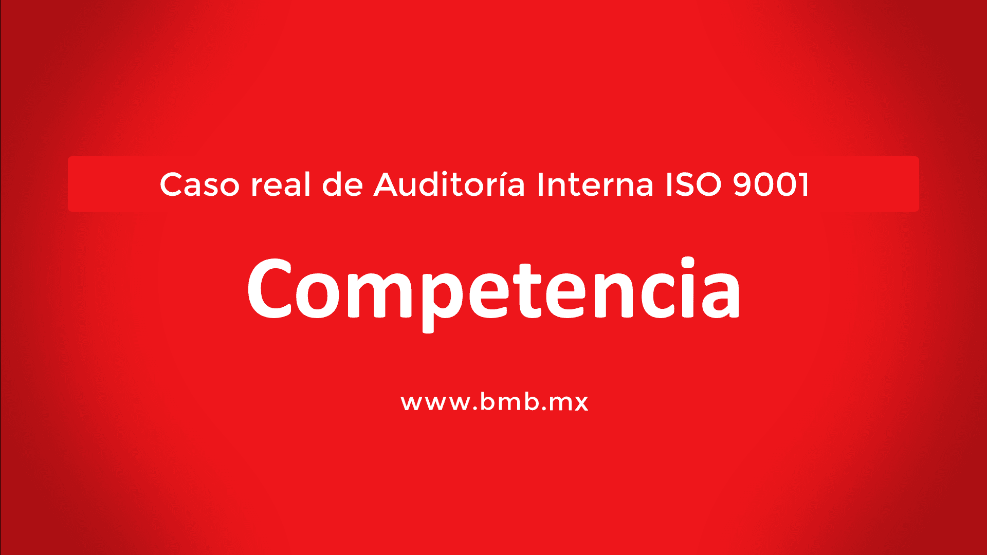 Competencia — ISO 9001